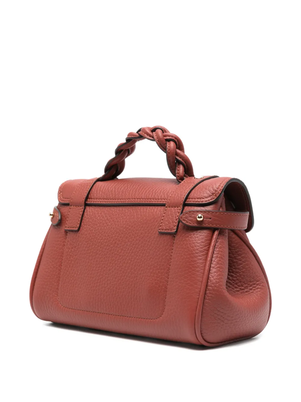 Mulberry Mini Alexa Braided-handle Tote Bag In Red