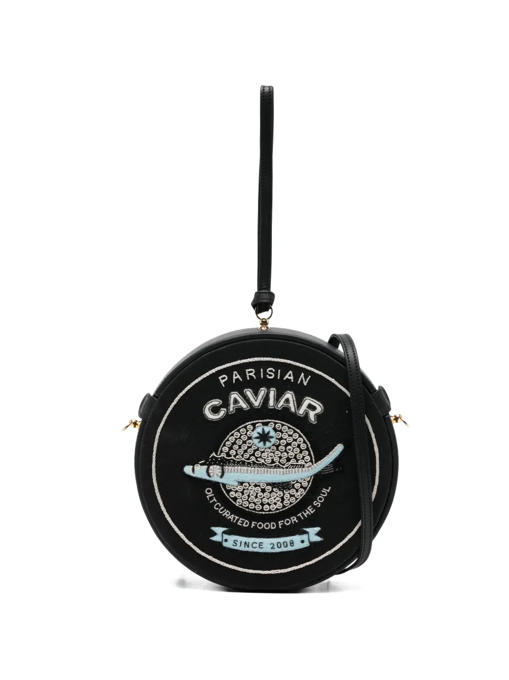 Olympia Le-Tan embroidered clutch bag - Nero