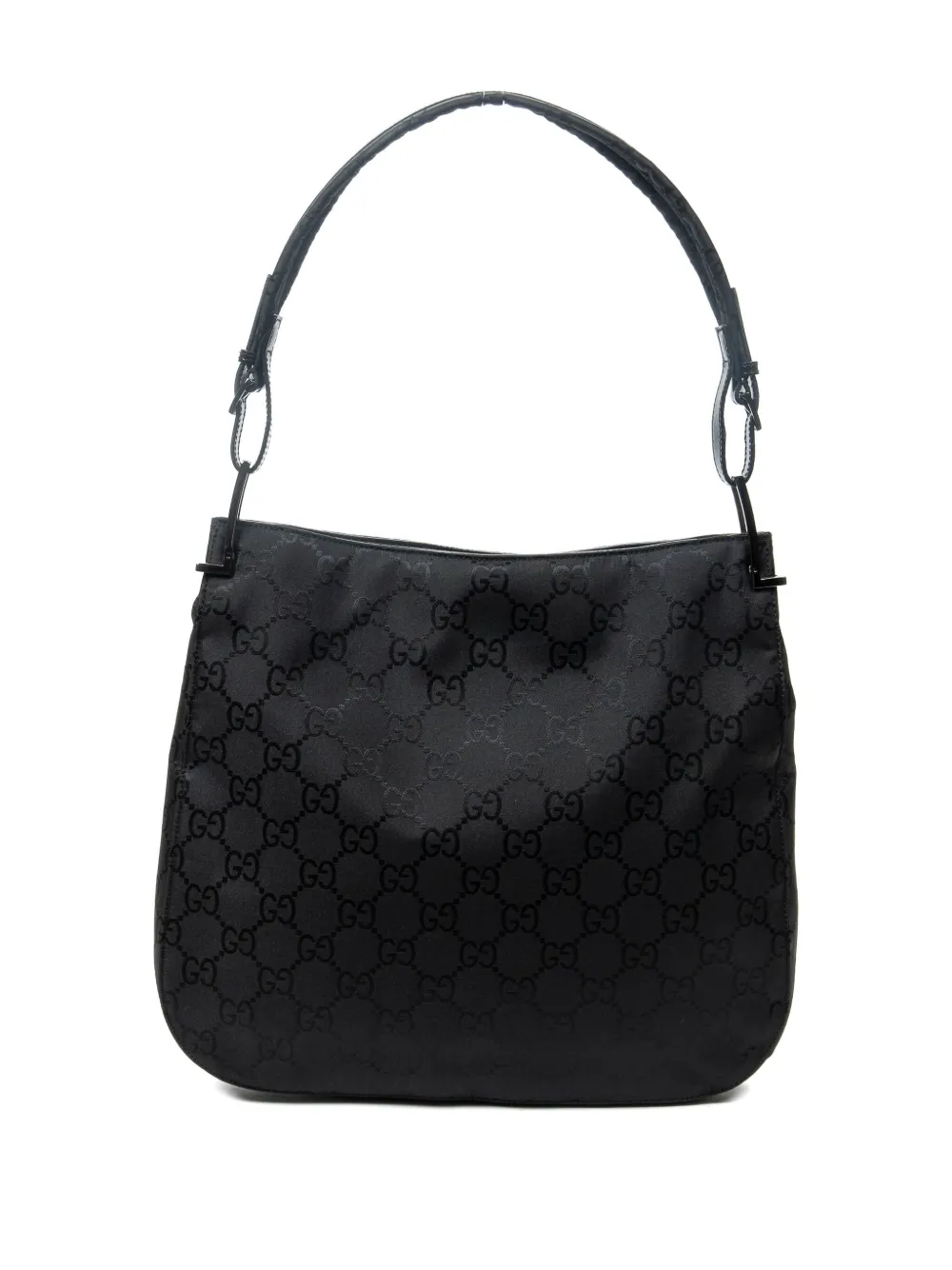 Gucci Pre-Owned Schultertasche mit GG-Muster - Schwarz