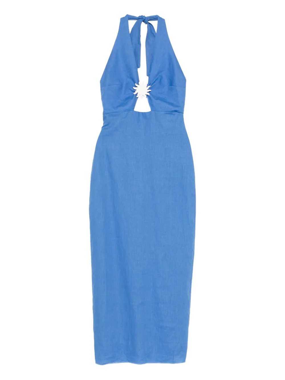Cala de la Cruz Orly halterneck cut-out midi dress - Blu