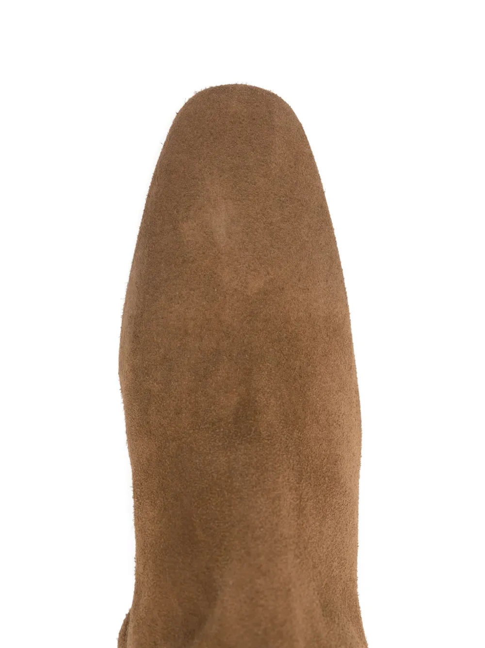 Dear Frances 75mm Alma Suede Leather Boot In Brown