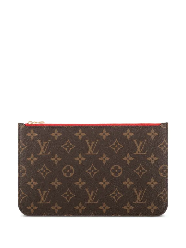 Louis Vuitton Pre-owned Neverfull Pouch in Brown