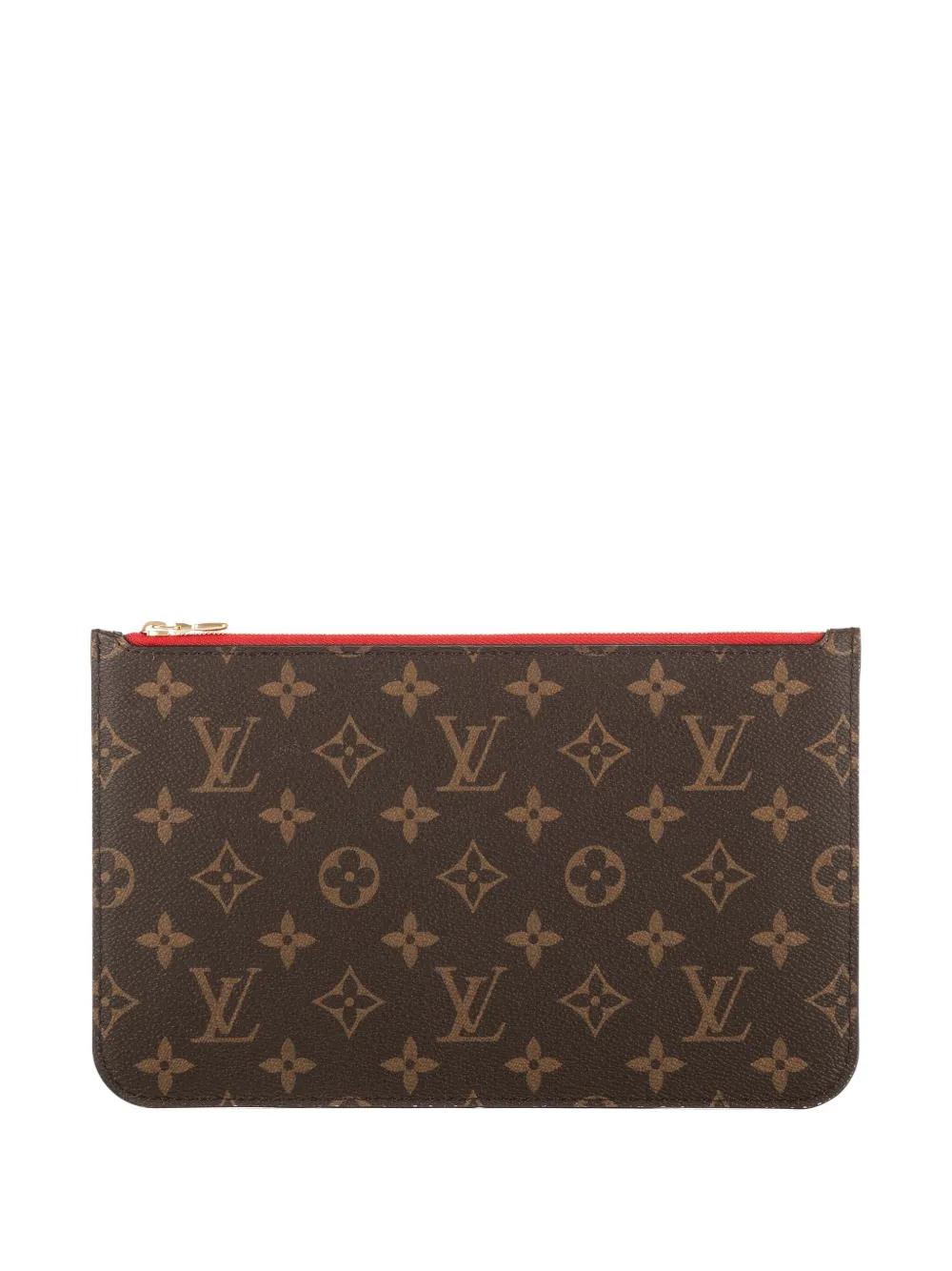 Louis Vuitton Pre-Owned Pouch con zip e monogramma - Marrone