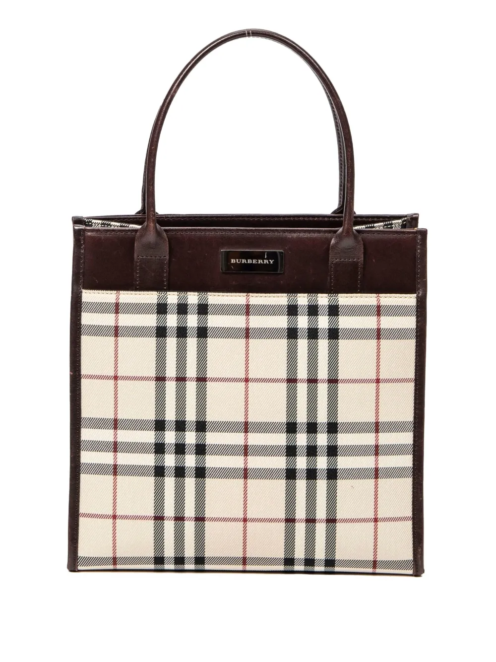 Burberry Pre-Owned Borsa tote Nova Check - Toni neutri
