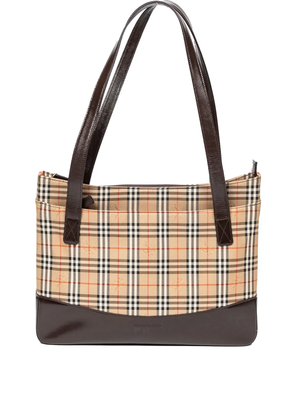 Burberry Pre-Owned Borsa tote a quadri - Toni neutri