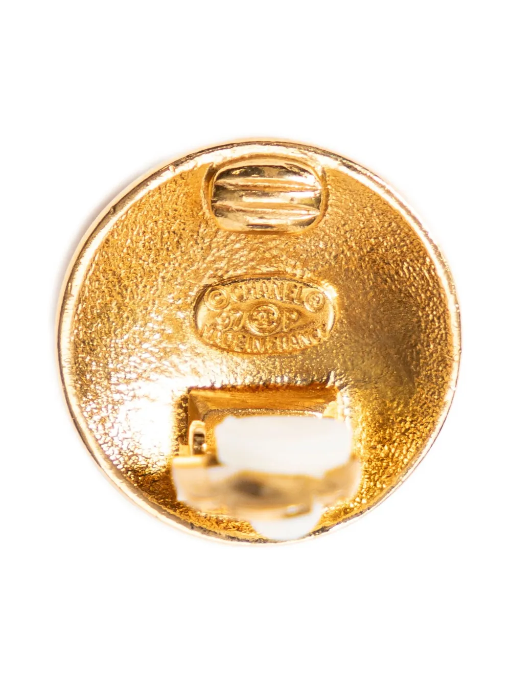 1990 Cc-Embossed Earrings