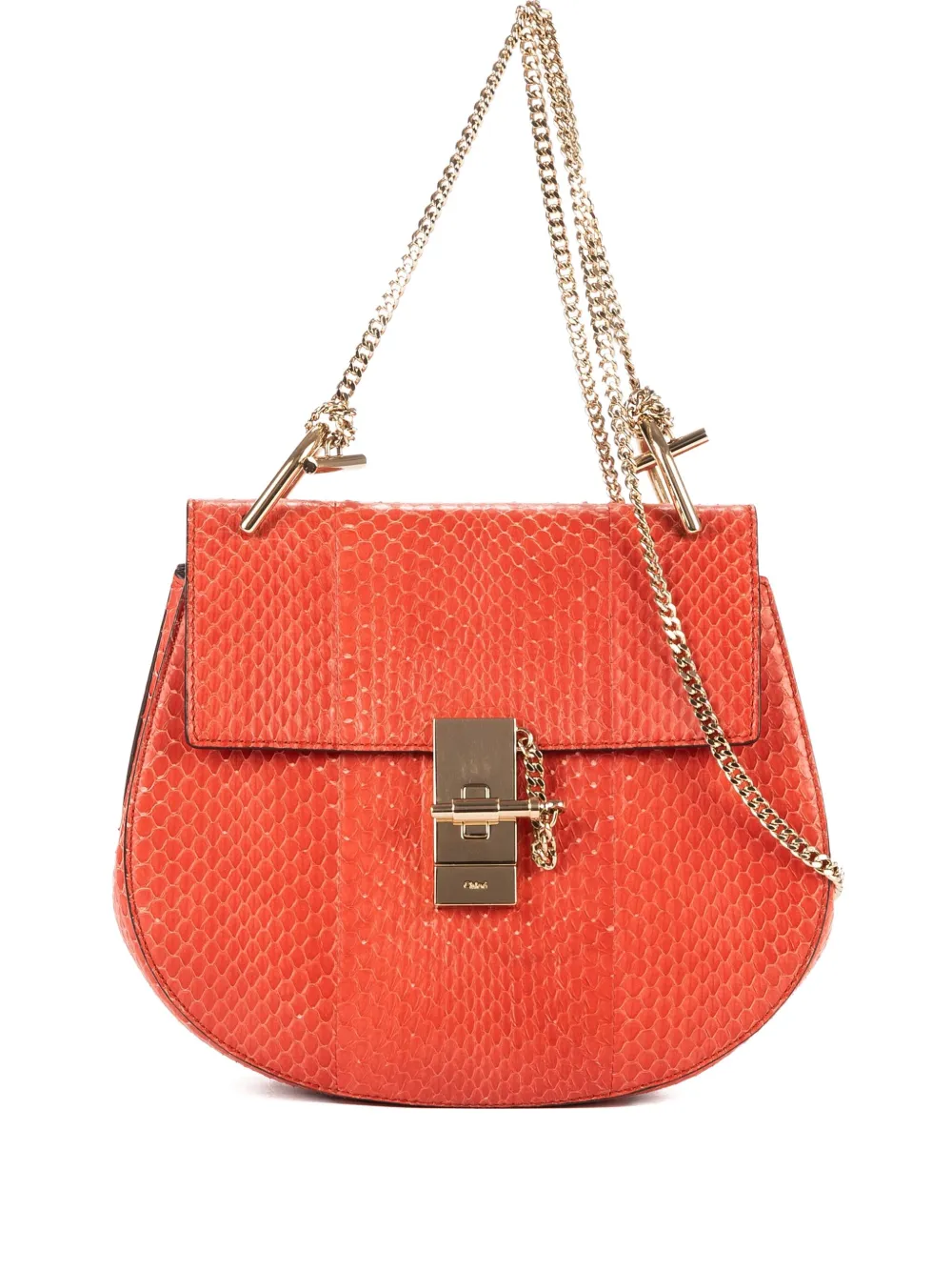 Chloé Pre-Owned small Drew shoulder bag | Orange | Image 1