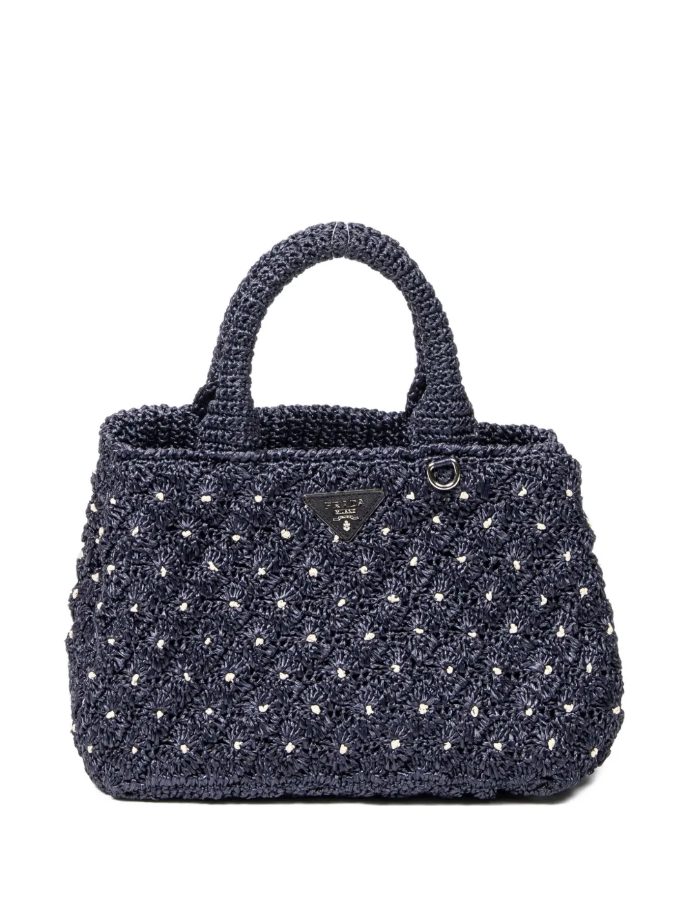 Prada Pre-Owned Borsa tote all'uncinetto - Blu