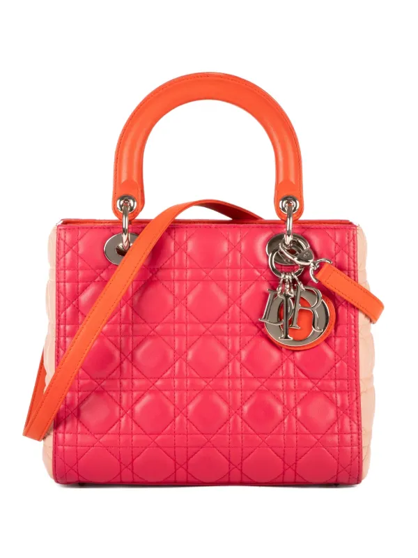 Dior Pre-owned Lady Dior Tote Bag in Pink