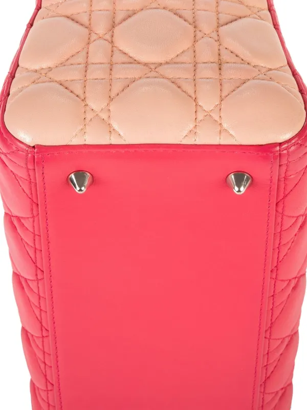 Christian Dior ピンク キルティング ハンドバッグ Christian Dior Pre-Owned Lady Dior ハンドバッグ | ピンク | FARFETCH JP