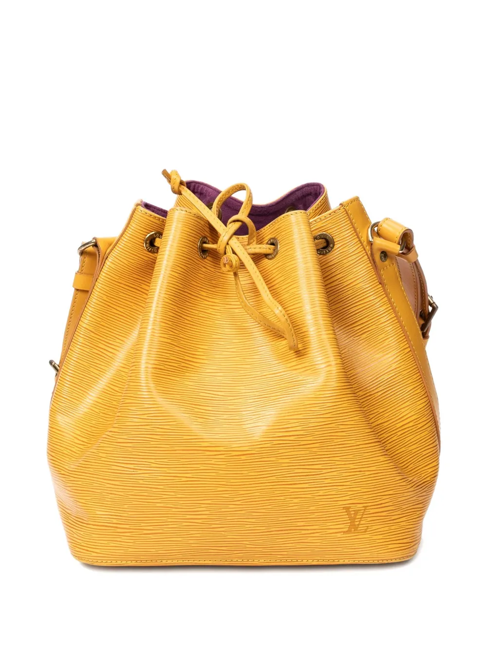 Louis Vuitton Pre-Owned Borsa a secchiello goffrata - Giallo