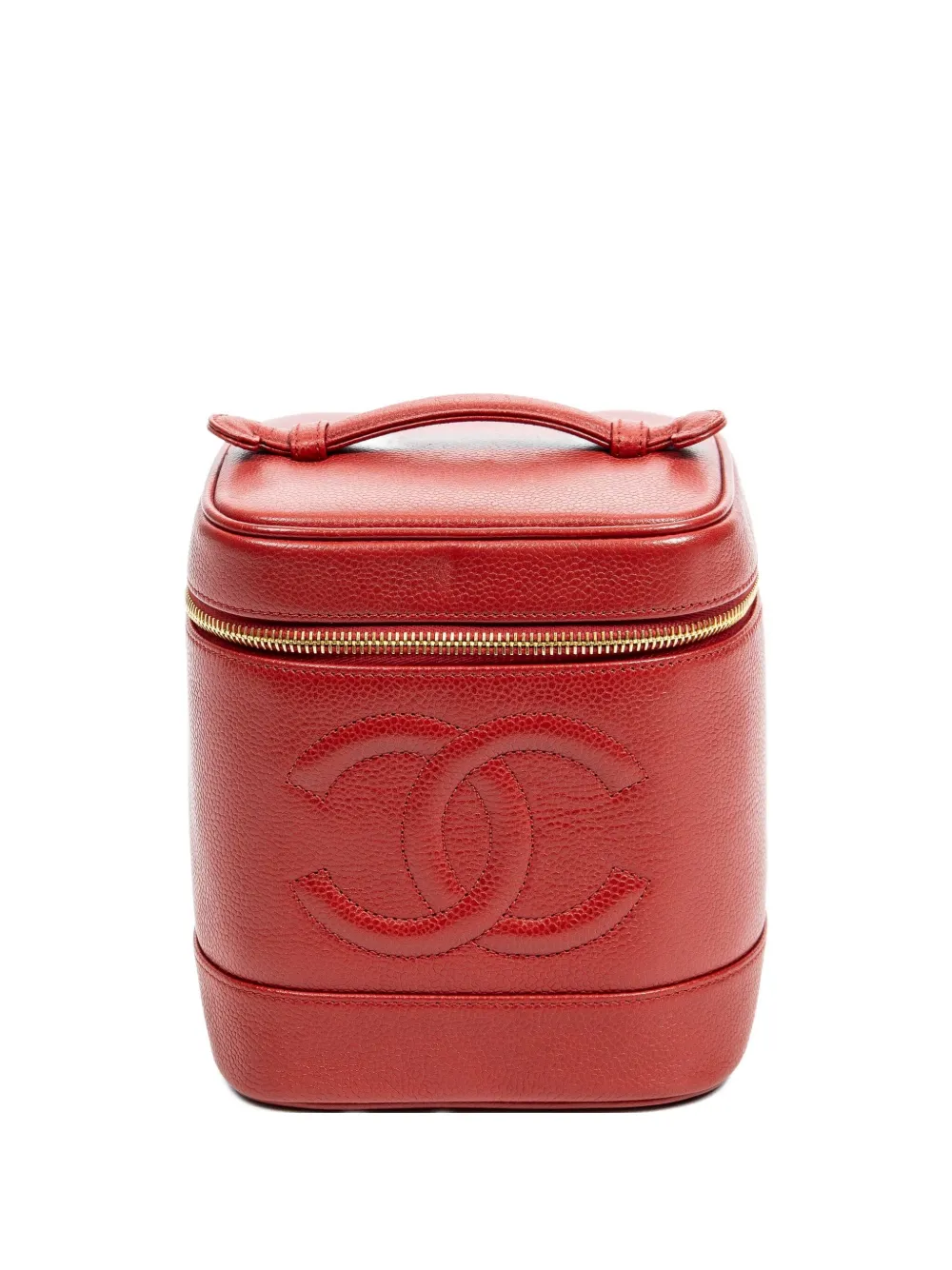 CHANEL Pre-Owned Borsa con manico CC - Rosso