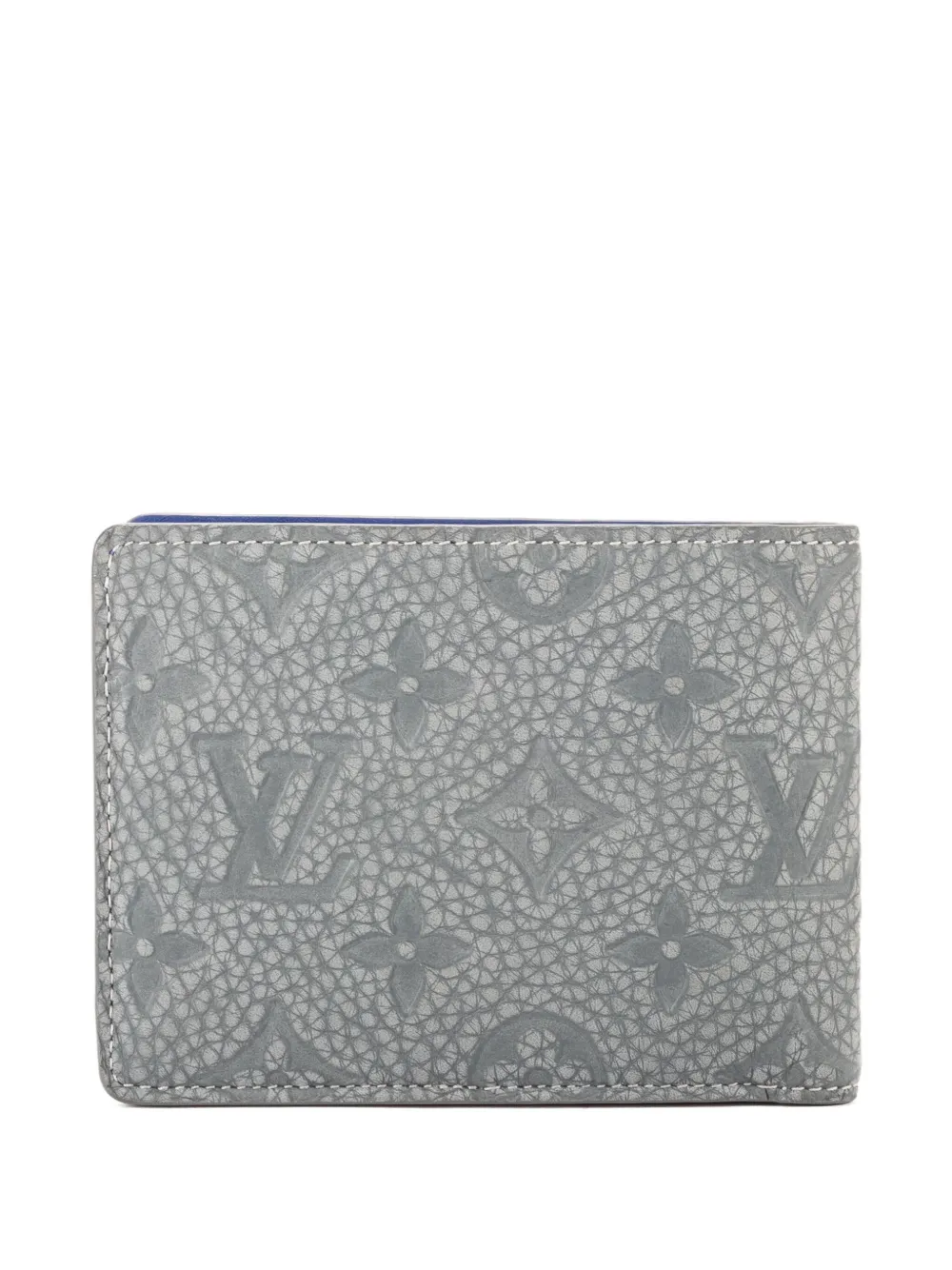  Louis Vuitton Pre-owned Flower-embellishment Wallet - Grey 
