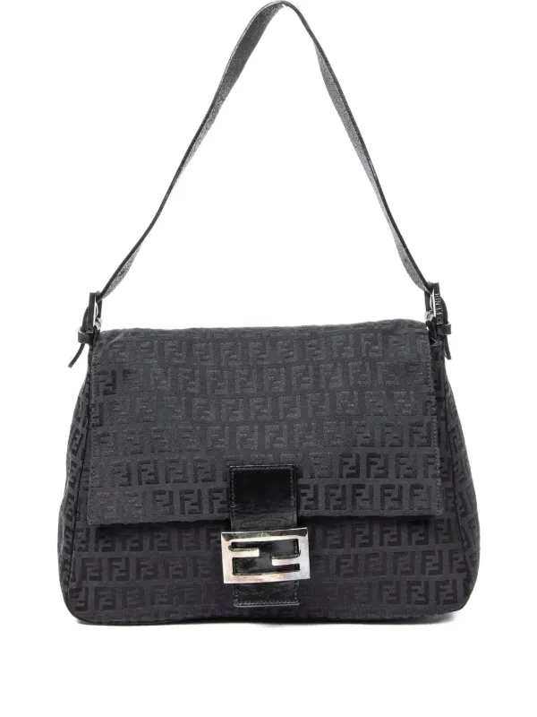 Fendi Pre-Owned Mamma Baguette Shoulder Bag | Black | FARFETCH