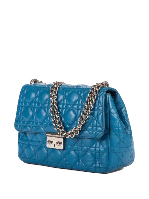 青 斜 めがけ diorバック Christian Dior Pre-Owned Miss Dior