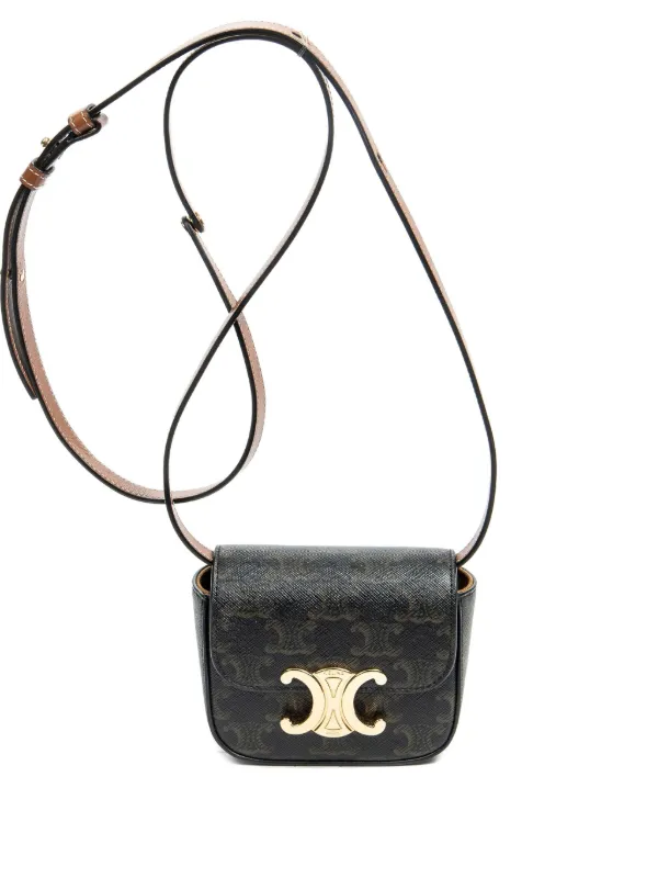 Celine Pre-Owned ミニ トリオンフ モノグラム ショルダーバッグ
