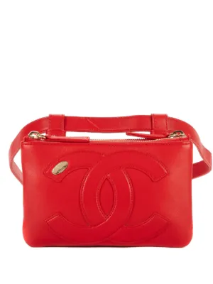 CHANEL Pre-Owned Timeless Classic Shoulder Bag | Red | FARFETCH RO