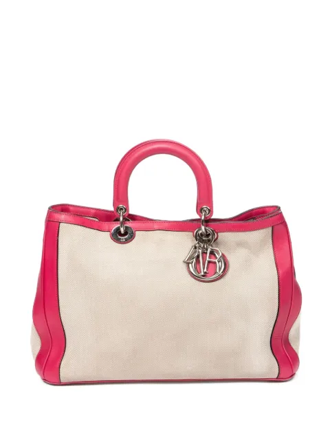 Christian Dior Pre-Owned logo-charm tote bag