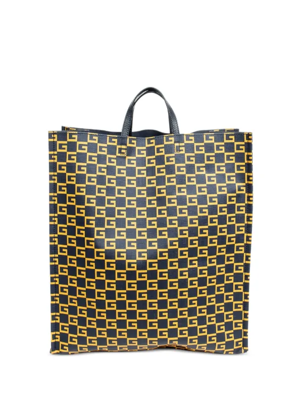 Gucci Pre-owned 2000s Gg-pattern Tote Bag in Blue