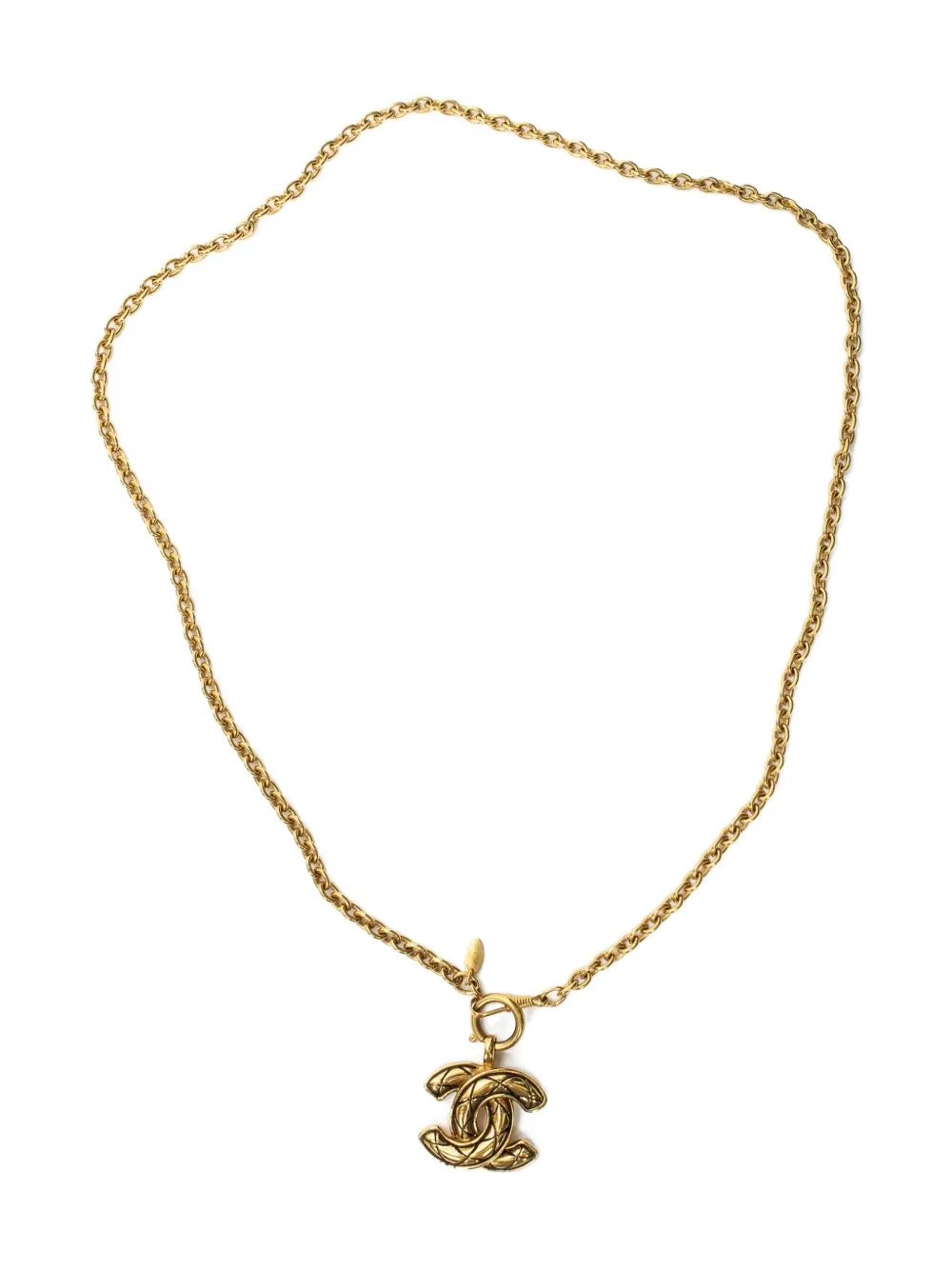 CHANEL Pre-Owned Collana a catena CC - Oro