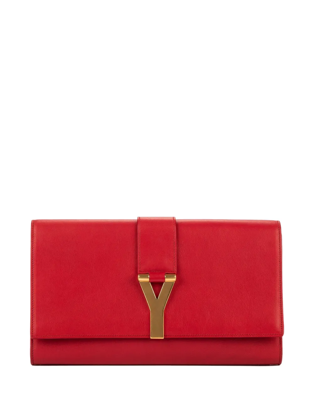 Saint Laurent Pre-Owned Clutch Ligne Y - Rosso