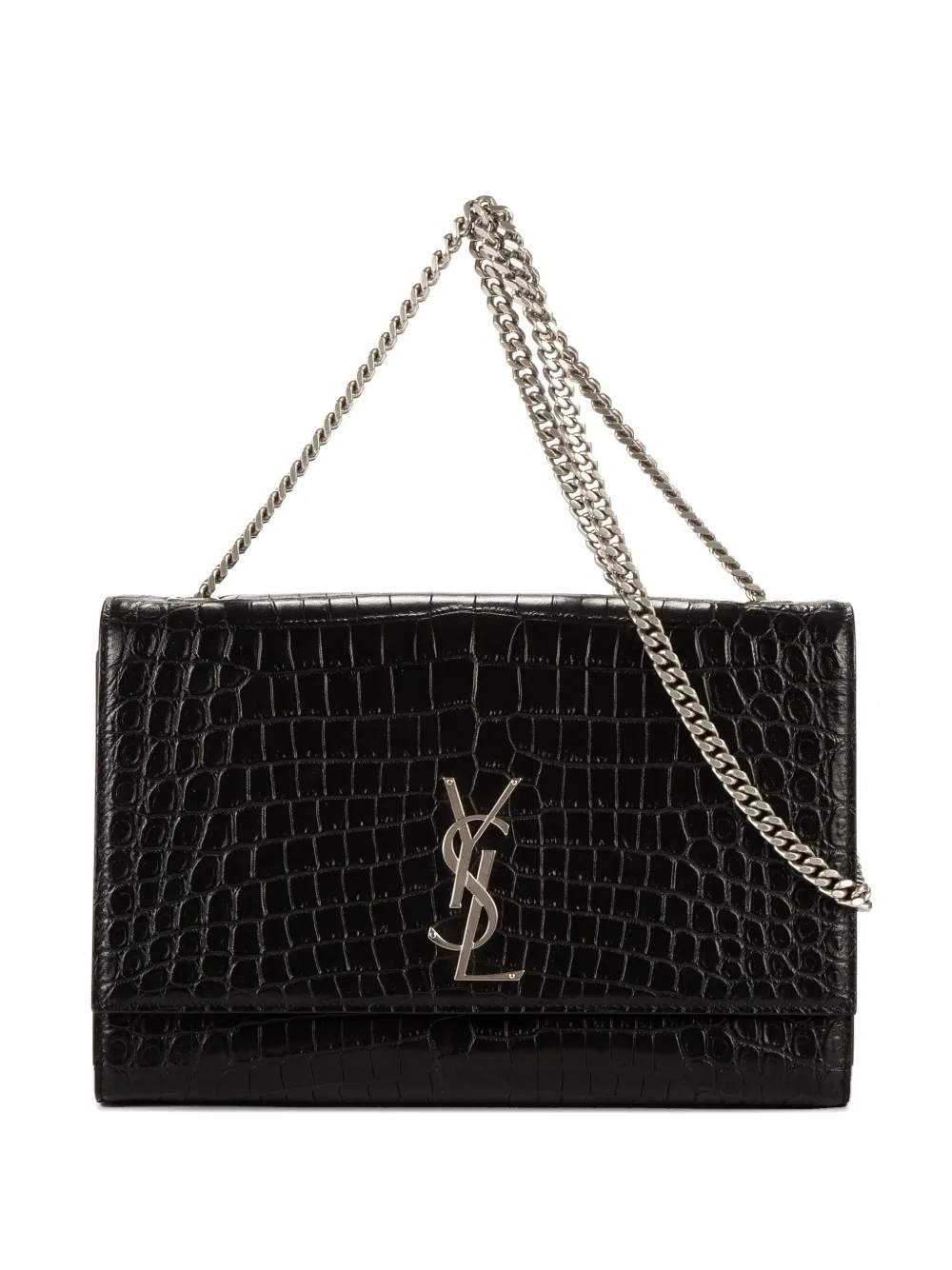 Saint Laurent Pre-Owned Borsa a spalla Sunset media - Nero