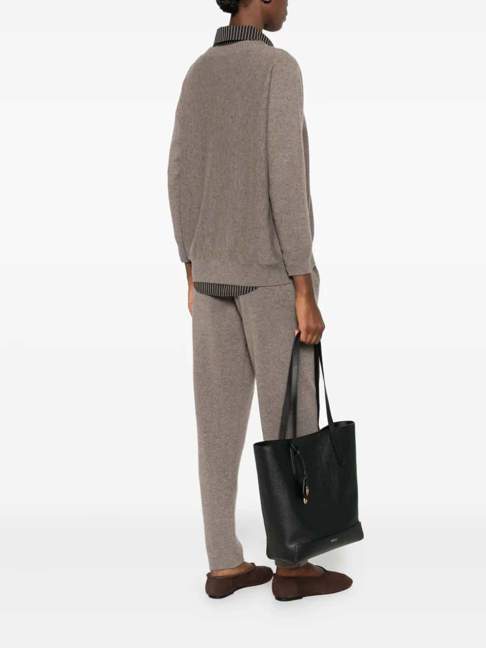 Mulberry small A4 classic leather shoulder bag - Zwart