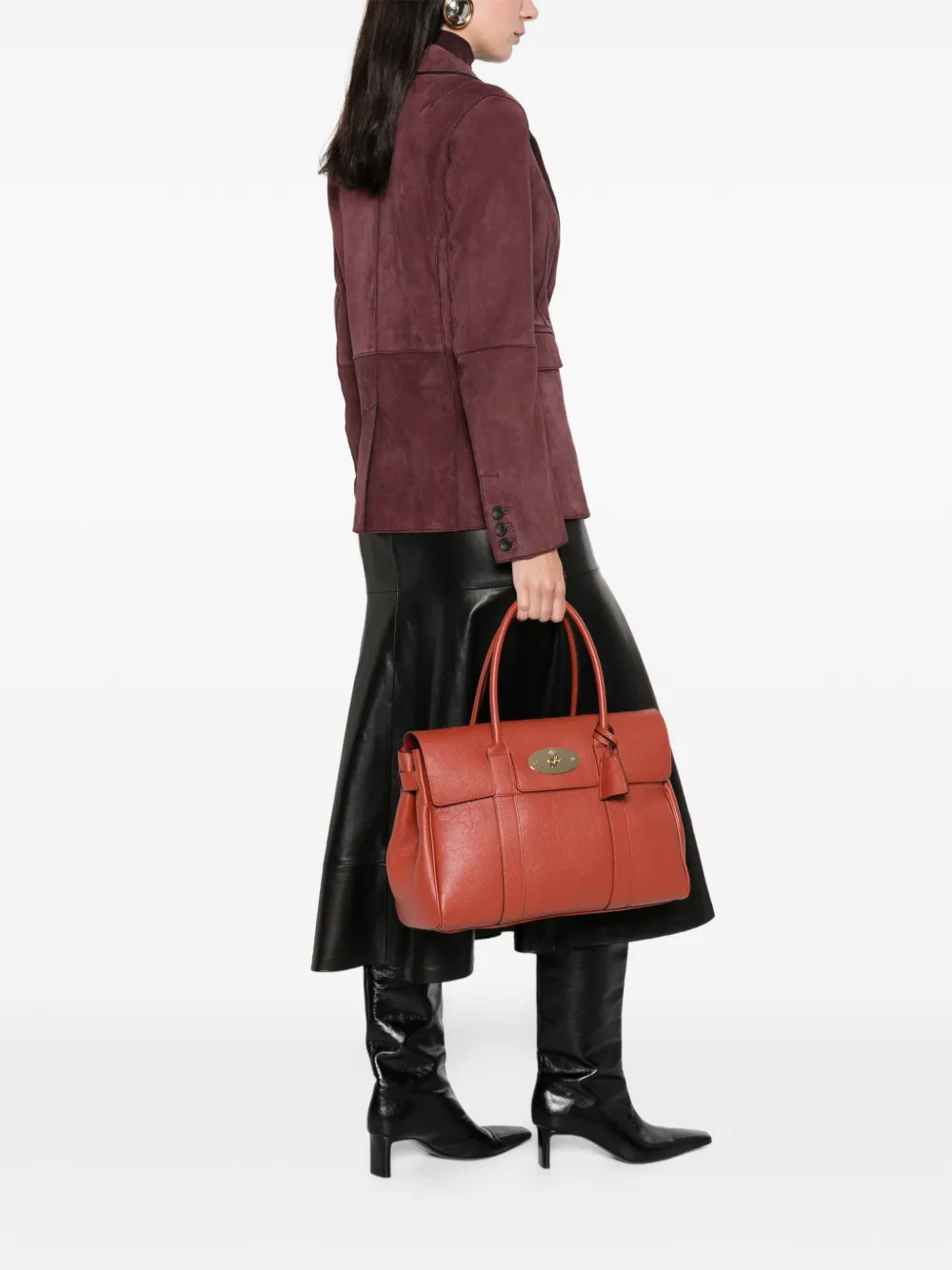 Mulberry small Bayswater tote bag - Rood
