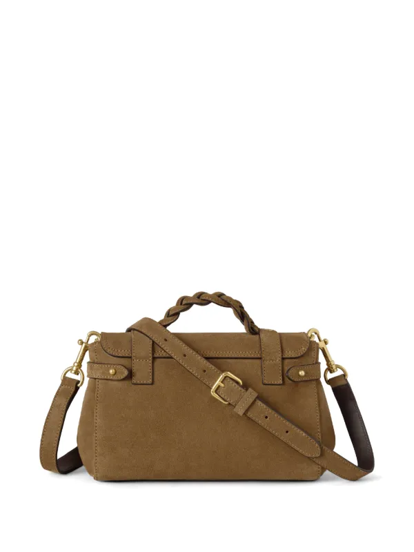 Mulberry Mini Alexa braided-handle Tote Bag | Brown | FARFETCH