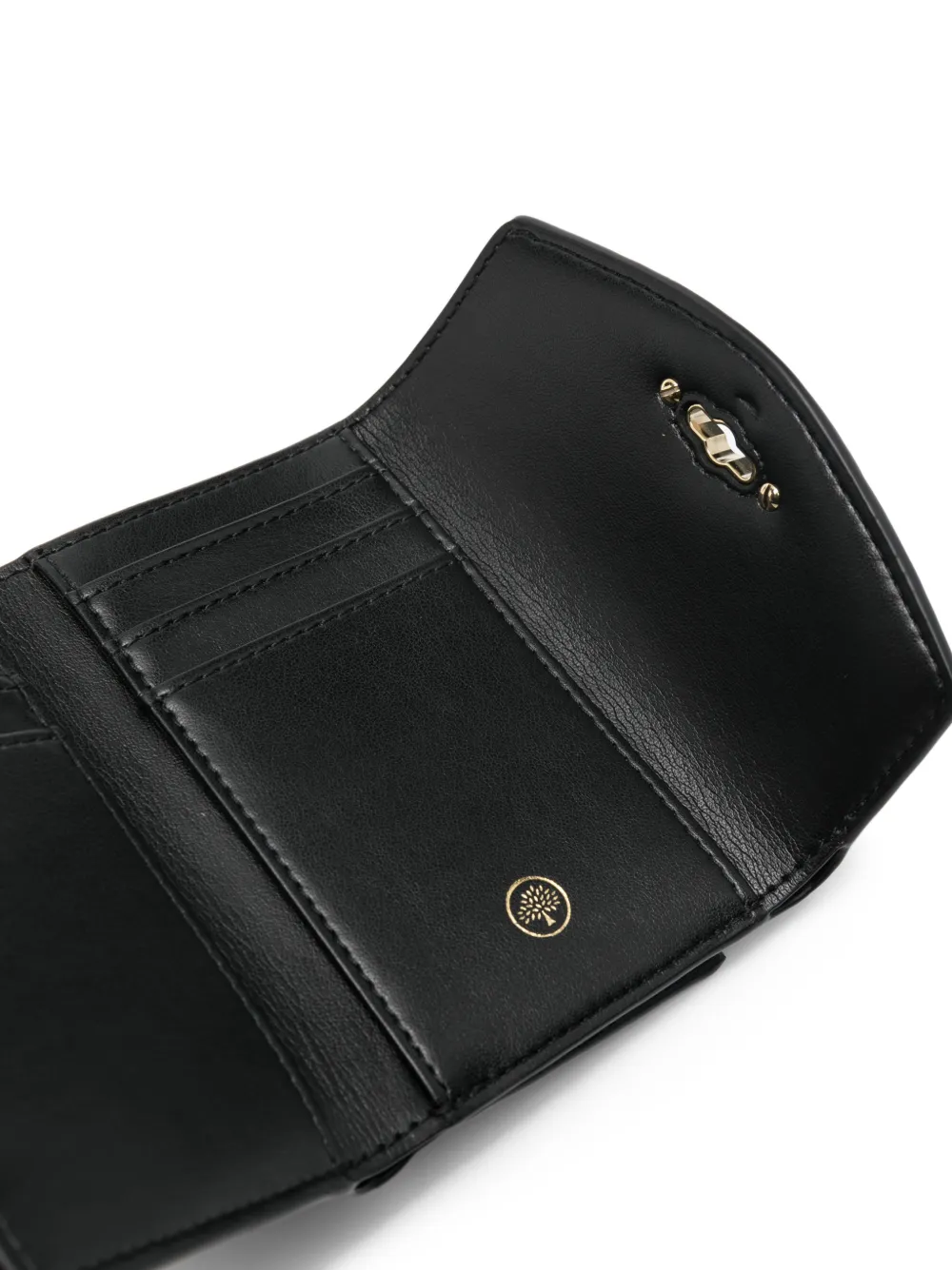 Mulberry Darley Quilted-folded Multi-card Wallet In Black