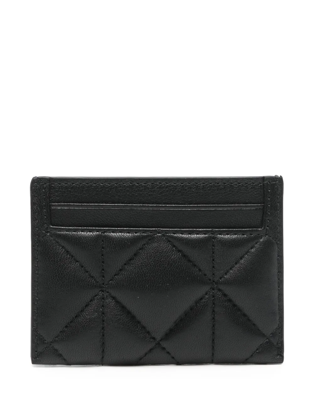 Mulberry quilting credit card wallet - Zwart
