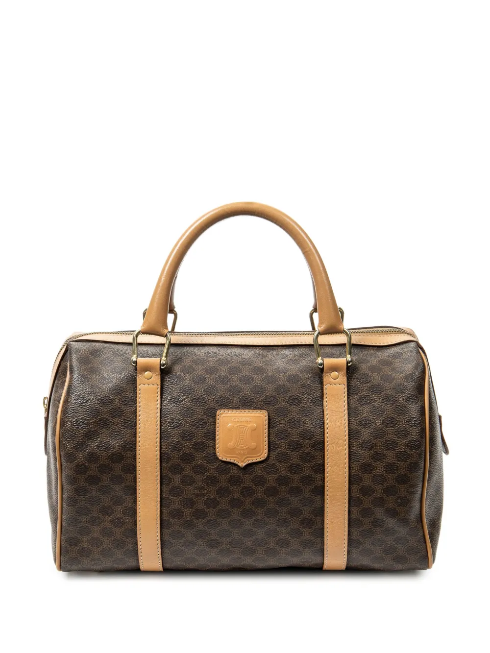 Celine Pre-Owned Borsa tote con manico e stampa Macadam anni '90 - Marrone