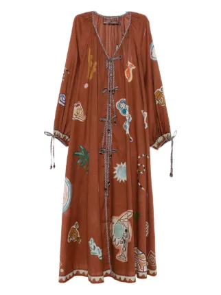 anthropologie embroidered back cutout midi dress Ruthie SS Shirtdress by Alemais – Frockaholics at Momento Dezigns main image 1