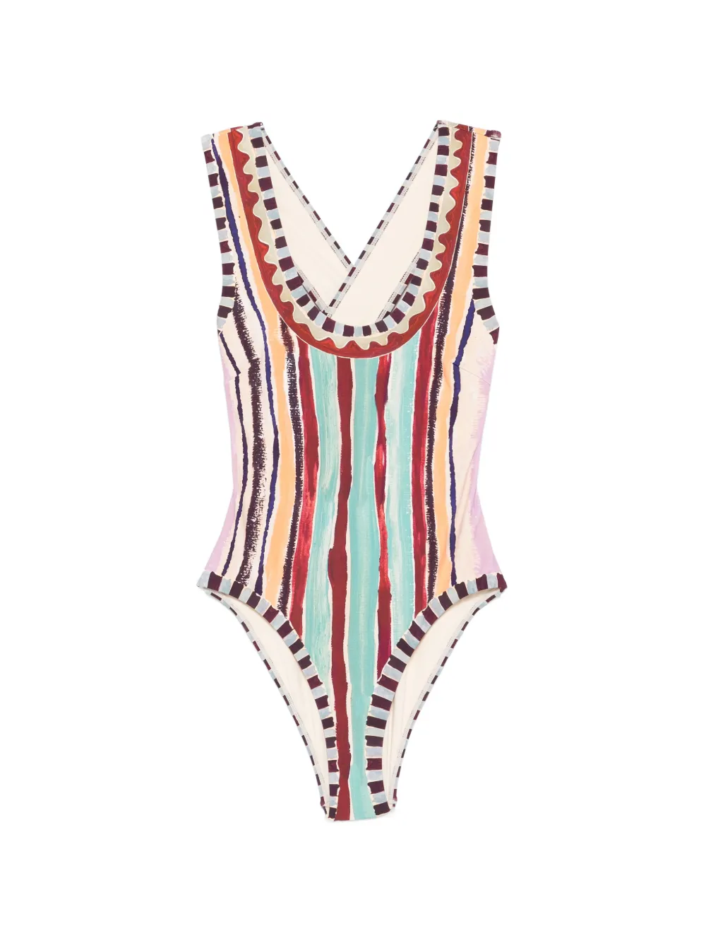 ALEMAIS scoop-neck swimsuit - Toni neutri