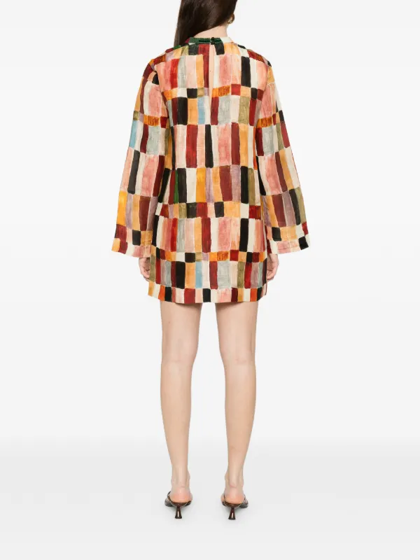alemais iris mini dress ALEMAIS x LRNCE Marjorelle Multicoloured Mini Dress | Neutrals