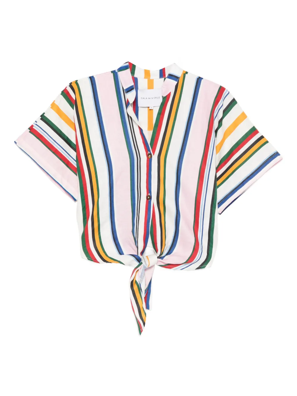 Cala de la Cruz striped blouse - Bianco