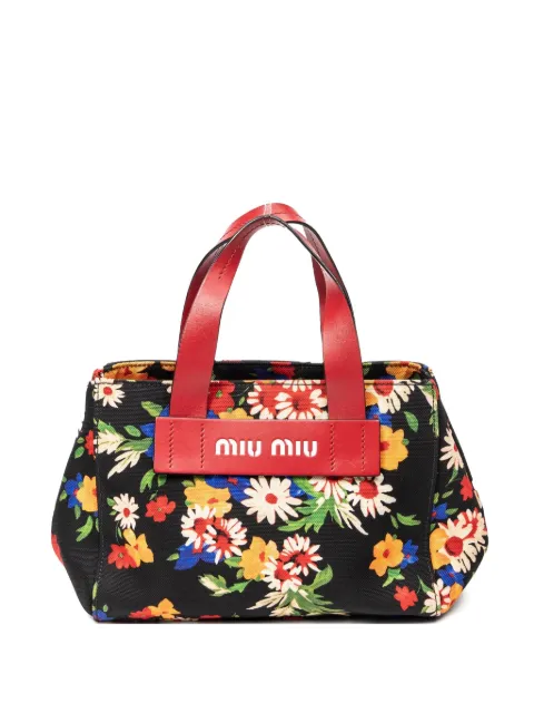 Miu Miu Pre-Owned bolsa de mano con estampado floral 2000