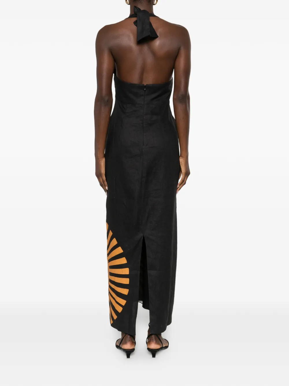 Cala de la Cruz Dasha maxi-jurk Zwart