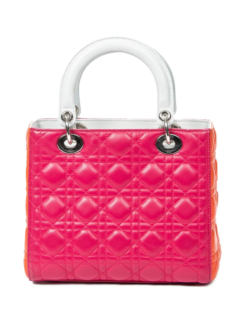 Dior Pre-owned 2000s Quilted Top-handle Bag in Pink, view 2