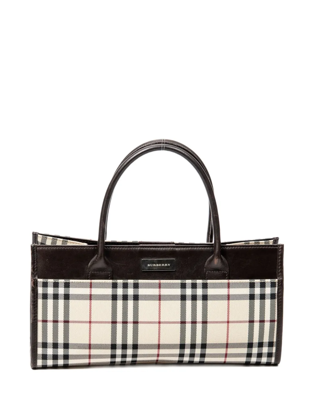Burberry Pre-Owned Borsa a mano a quadri - Toni neutri