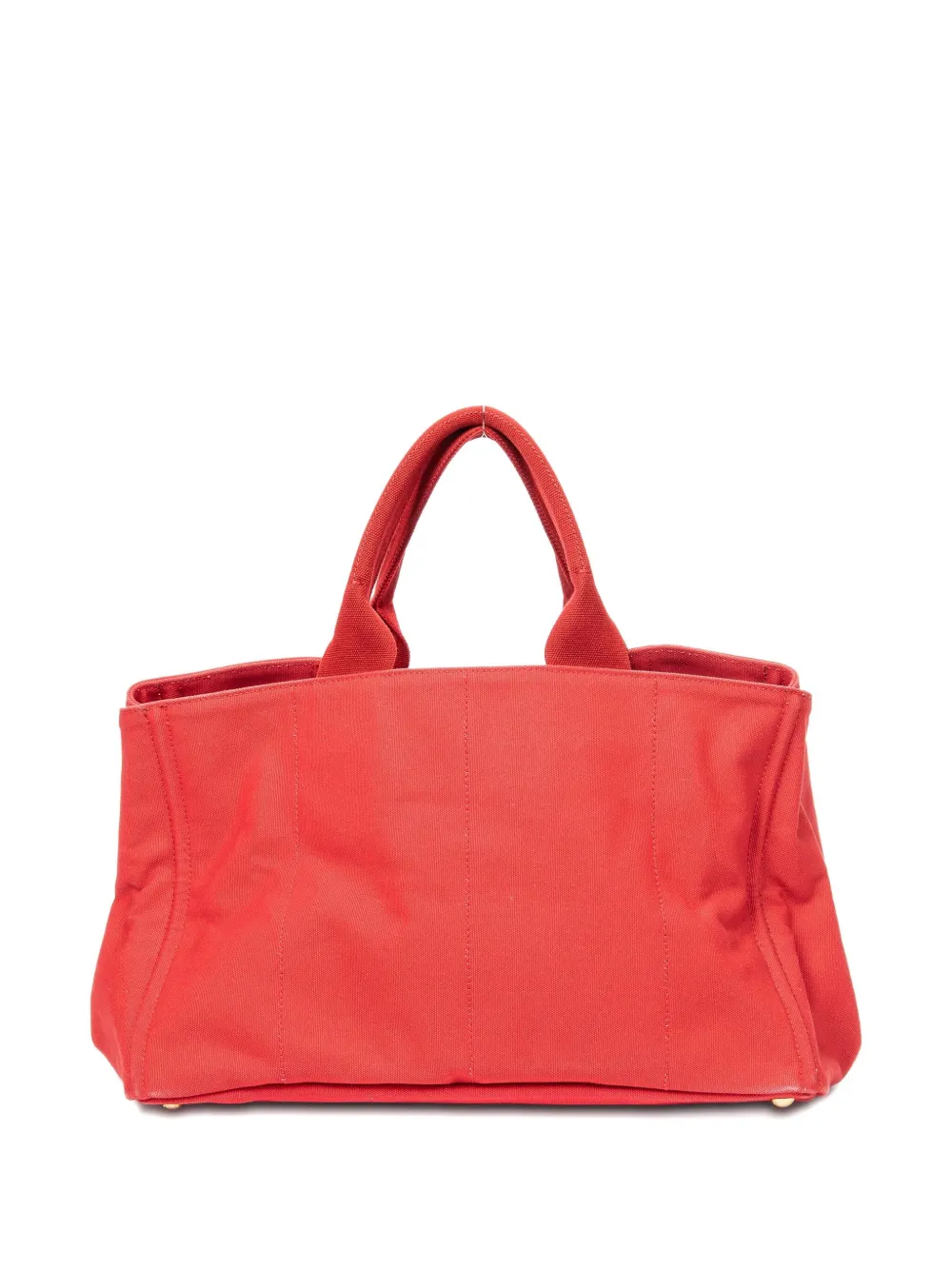 Prada Pre-owned Logo-print Tote Bag in Red, view 2