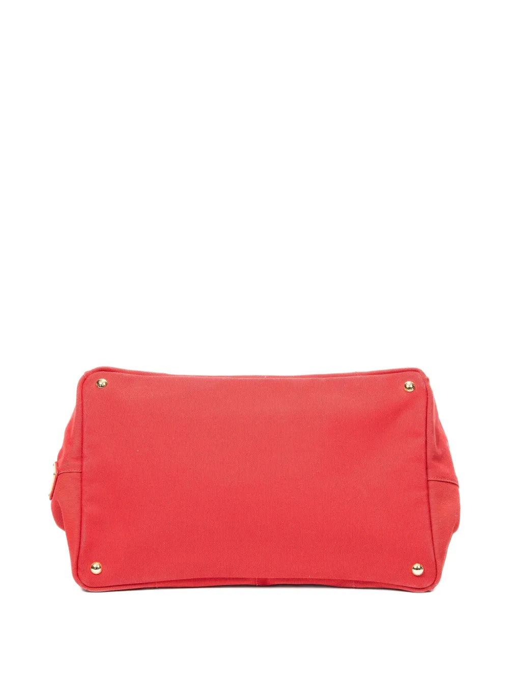 Prada Pre-owned Logo-print Tote Bag in Red, view 5