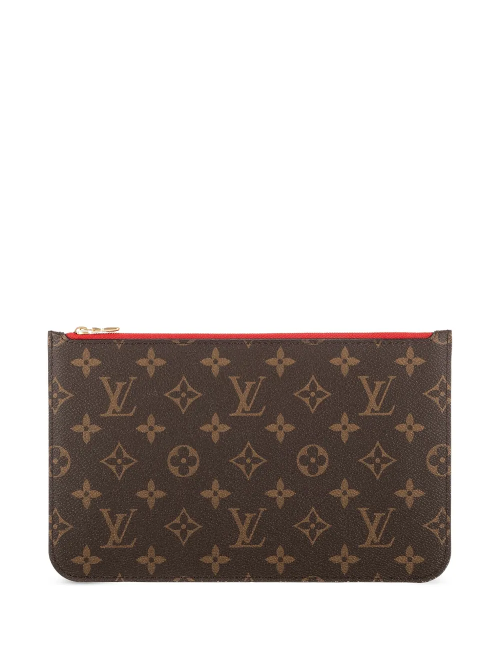 Louis Vuitton Pre-Owned Pouch con zip e monogramma - Marrone