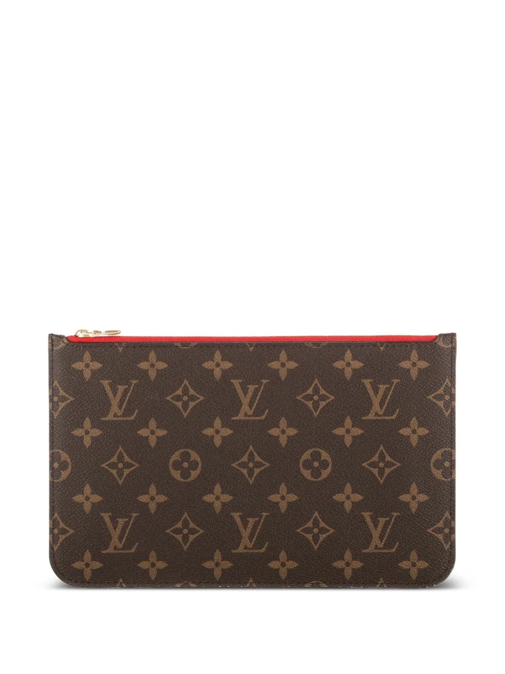 Louis Vuitton Pre-Owned Pouch con zip e monogramma - Marrone