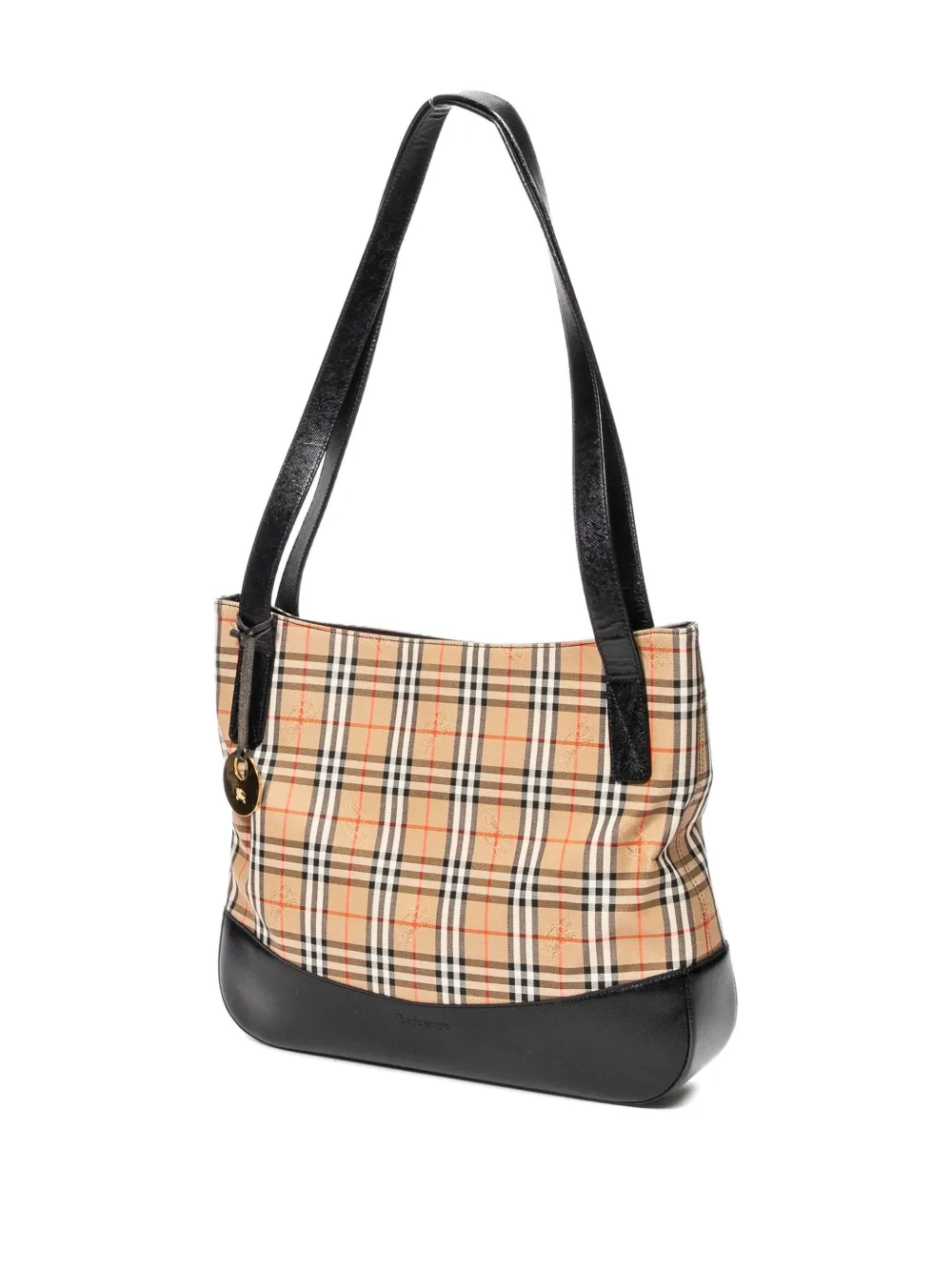 Burberry Pre-Owned check-pattern Shoulder Bag | Neutrals | FARFETCH ZA
