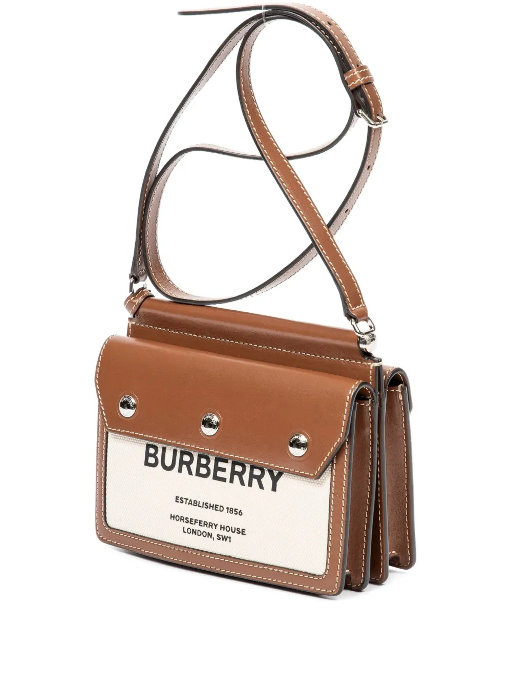 Burberry Pre-Owned Borsa a spalla Title 2020 - Marrone
