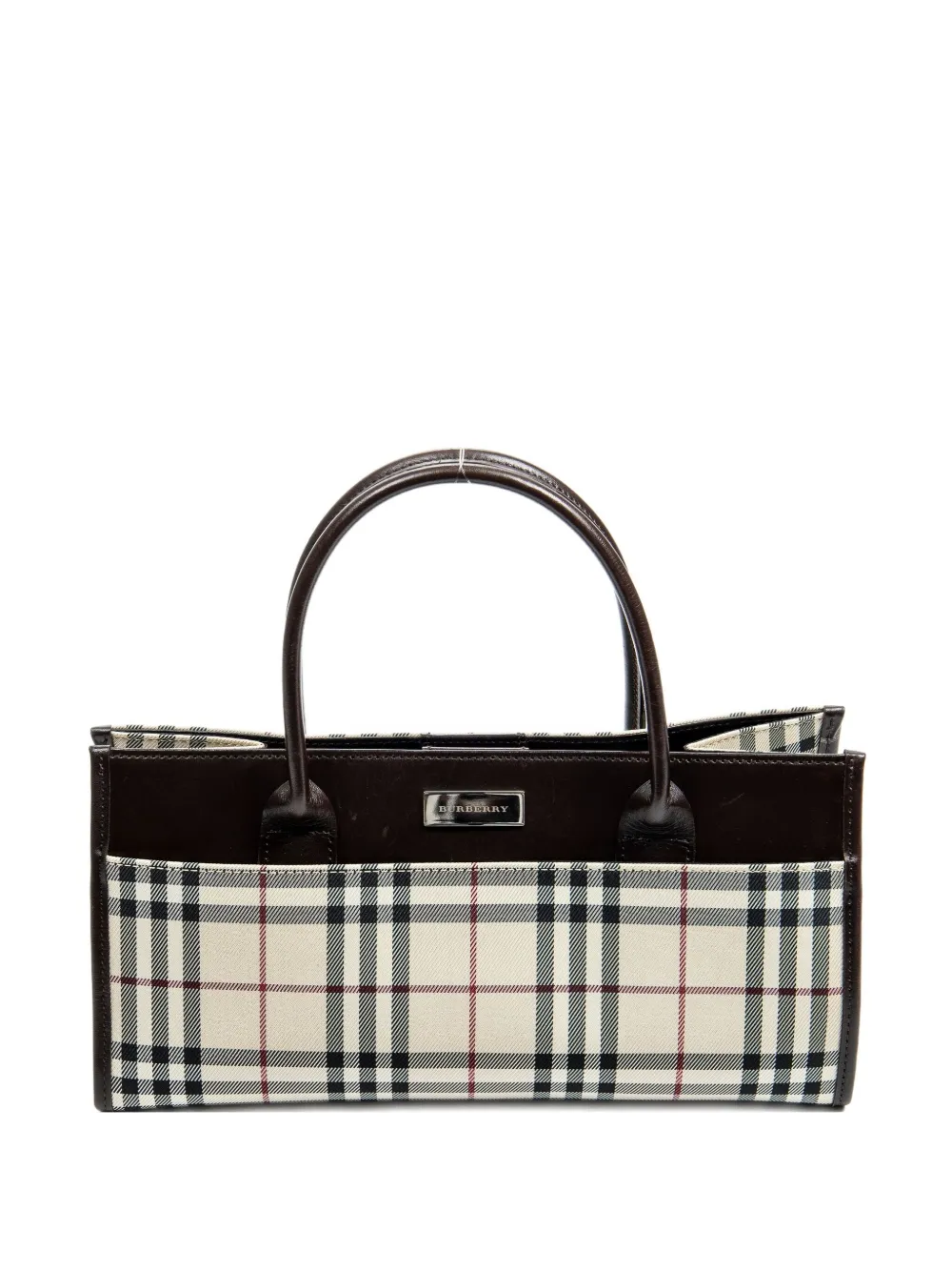 Burberry Pre-Owned Borsa a mano a quadri - Toni neutri