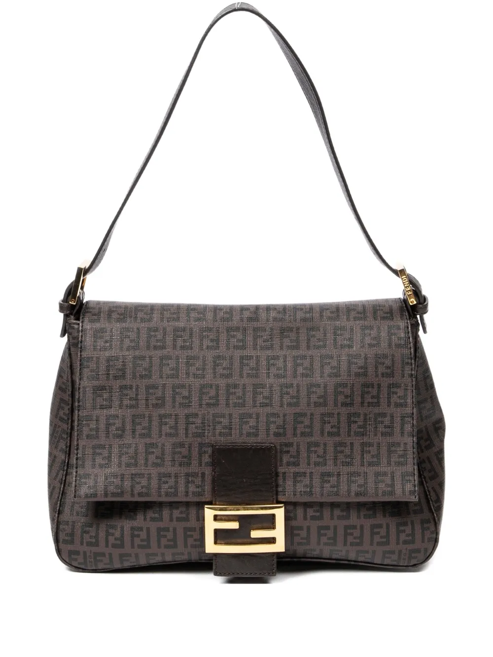 Fendi Pre-Owned Borsa a spalla con motivo FF - Marrone
