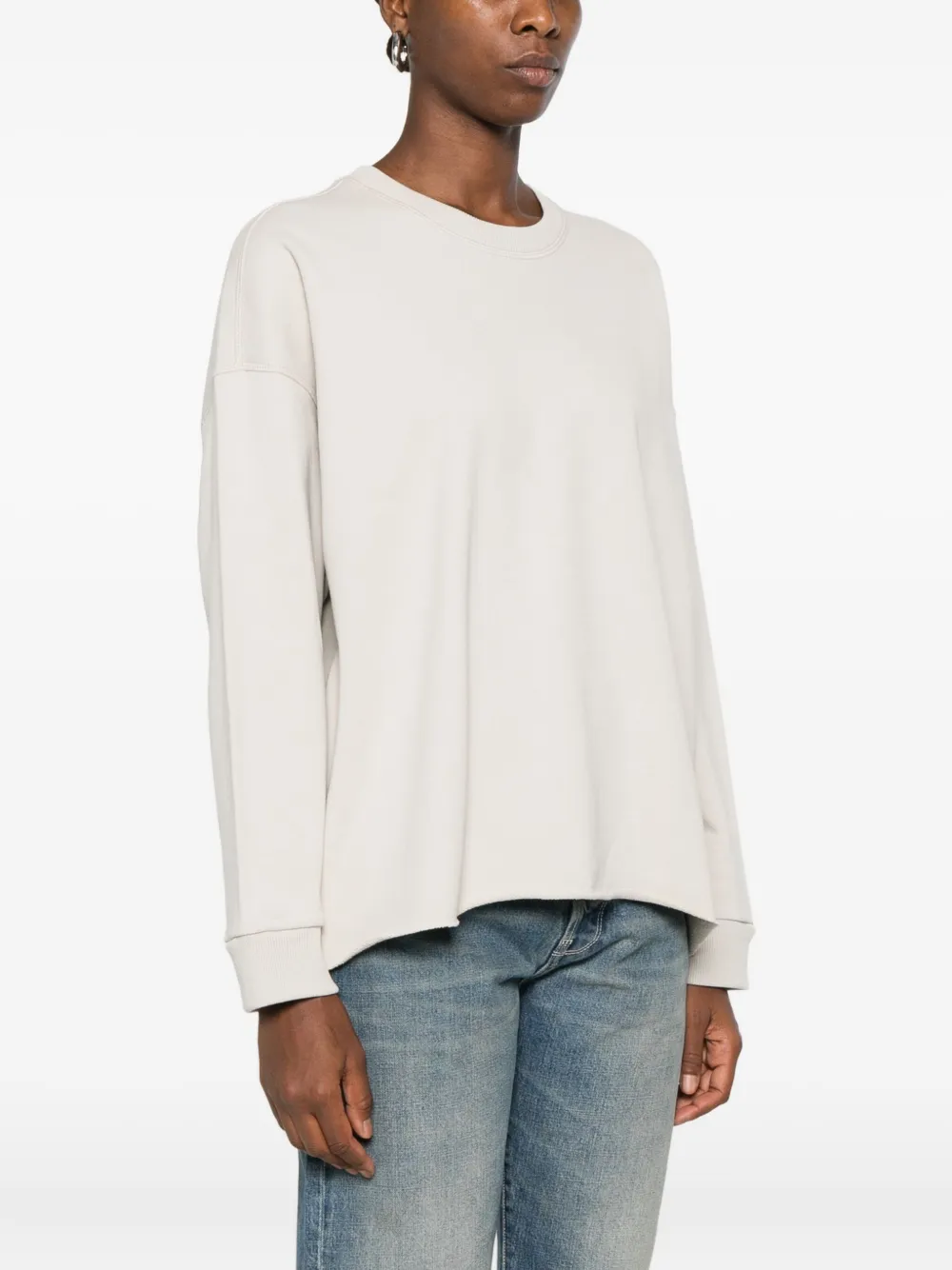 6397 Crew-neck Cotton Sweatshirt In Neutral