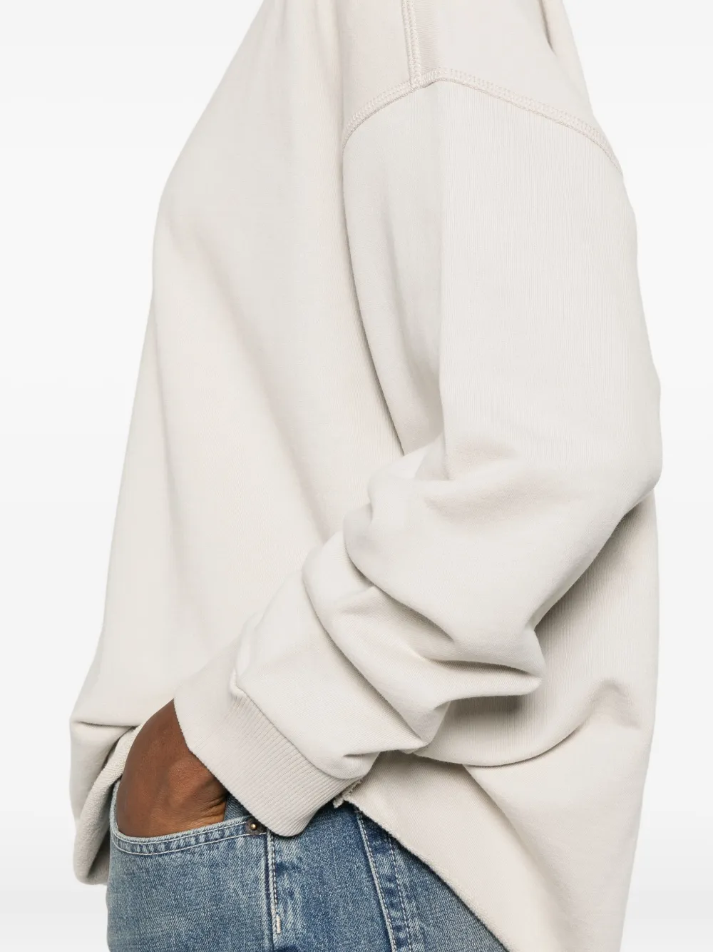 6397 Crew-neck Cotton Sweatshirt In Neutral